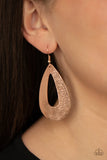 Paparazzi "Hand It Oval" Rose Gold Earrings Paparazzi Jewelry