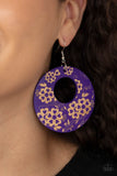 Paparazzi "Galapagos Garden Party" Purple Earrings Paparazzi Jewelry