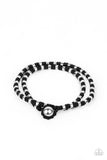 Paparazzi "Ripcord" Black Urban Bracelet Unisex Paparazzi Jewelry