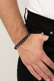 Paparazzi "Ripcord" Black Urban Bracelet Unisex Paparazzi Jewelry
