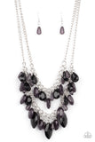 Paparazzi "Midsummer Mixer" Black Necklace & Earring Set Paparazzi Jewelry