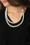 Paparazzi "Remarkable Radiance" White Necklace & Earring Set Paparazzi Jewelry