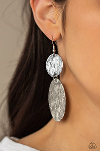 Paparazzi "Status CYMBAL" Silver Earrings Paparazzi Jewelry