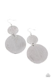 Paparazzi "Status CYMBAL" Silver Earrings Paparazzi Jewelry