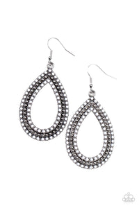 Paparazzi "Tear Tracks" White Earrings Paparazzi Jewelry