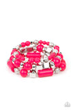 Paparazzi "Perfectly Prismatic" Pink Bracelet Paparazzi Jewelry