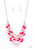 Paparazzi "Fairytale Timelessness" Pink Necklace & Earring Set Paparazzi Jewelry