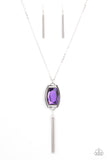 Paparazzi "Timeless Talisman" Purple Necklace & Earring Set Paparazzi Jewelry