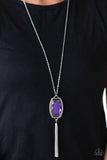 Paparazzi "Timeless Talisman" Purple Necklace & Earring Set Paparazzi Jewelry