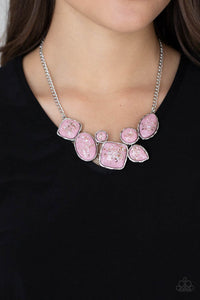 Paparazzi "So Jelly" Pink Necklace & Earring Set Paparazzi Jewelry