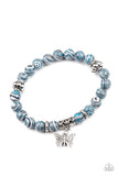 Paparazzi "Butterfly Wishes" Blue Bracelet Paparazzi Jewelry