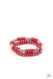 Paparazzi "Desert Rainbow" Red Bracelet Paparazzi Jewelry