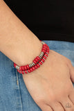 Paparazzi "Desert Rainbow" Red Bracelet Paparazzi Jewelry