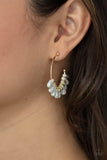 Paparazzi "Poshly Primitive" White Post Earrings Paparazzi Jewelry