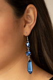 Paparazzi "Sophisticated Smolder" Blue Earrings Paparazzi Jewelry