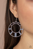 Paparazzi "Fleek Fortress" Blue Earrings Paparazzi Jewelry