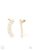 Paparazzi "Doubled Down On Dazzle" Gold Earrings Paparazzi Jewelry