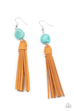 Paparazzi "All Natural Allure" Blue Earrings Paparazzi Jewelry