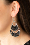 Paparazzi "Samba Scene" Black Earrings Paparazzi Jewelry