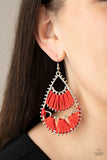 Paparazzi "Samba Scene" Red Earrings Paparazzi Jewelry