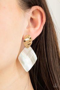 Paparazzi "Alluringly Lustrous" Gold Post Earrings Paparazzi Jewelry