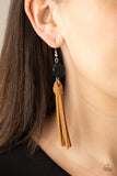 Paparazzi "All Natural Allure" Black Earrings Paparazzi Jewelry