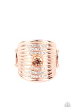 Paparazzi "Crystal Corsets" Copper Ring Paparazzi Jewelry