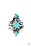 Paparazzi "Mesa Mystic" Blue Ring Paparazzi Jewelry