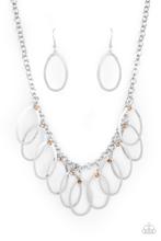 Paparazzi "Double Oval-time" Brown Necklace & Earring Set Paparazzi Jewelry