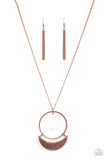 Paparazzi "Moonlight Sailing" Copper Necklace & Earring Set Paparazzi Jewelry