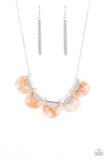 Paparazzi "Mermaid Oasis" Orange Necklace & Earring Set Paparazzi Jewelry