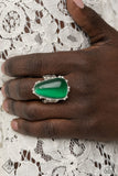 Paparazzi "Newport Nouveau" FASHION FIX Green Ring Paparazzi Jewelry