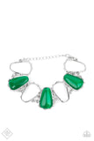 Paparazzi "Yacht Club Couture" FASHION FIX Green Bracelet Paparazzi Jewelry