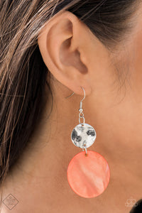 Paparazzi "Opulently Oasis" FASHION FIX Orange Earrings Paparazzi Jewelry