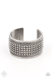 Paparazzi "Bronco Bust" FASHION FIX Silver Bracelet Paparazzi Jewelry