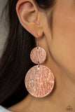 Paparazzi "Status CYMBAL" Copper Earrings Paparazzi Jewelry