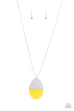 Paparazzi "Rainbow Shores" Yellow Necklace & Earring Set Paparazzi Jewelry