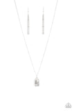 Paparazzi "Faith Over Fear" Silver Necklace & Earring Set Paparazzi Jewelry