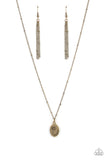 Paparazzi "Be The Peace You Seek" Brass Necklace & Earring Set Paparazzi Jewelry