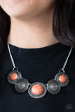 Paparazzi "Canyon Cottage" Orange Necklace & Earring Set Paparazzi Jewelry