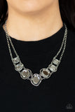 Paparazzi "Absolute Admiration" Silver Necklace & Earring Set Paparazzi Jewelry