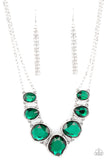 Paparazzi "Absolute Admiration" Green Necklace & Earring Set Paparazzi Jewelry