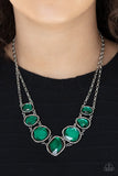 Paparazzi "Absolute Admiration" Green Necklace & Earring Set Paparazzi Jewelry