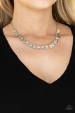 Paparazzi "Dainty DISCovery" Silver Necklace & Earring Set Paparazzi Jewelry