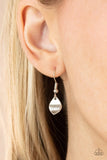 Paparazzi "Dainty DISCovery" Silver Necklace & Earring Set Paparazzi Jewelry