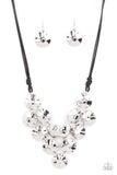 Paparazzi "Token Treasure" Black Necklace & Earring Set Paparazzi Jewelry