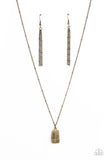 Paparazzi "Faith Over Fear" Brass Necklace & Earring Set Paparazzi Jewelry
