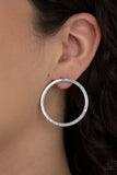 Paparazzi "Spot On Opulence" White Post Earrings Paparazzi Jewelry