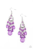 Paparazzi "Paid Vacation" Purple Earrings Paparazzi Jewelry