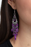 Paparazzi "Paid Vacation" Purple Earrings Paparazzi Jewelry